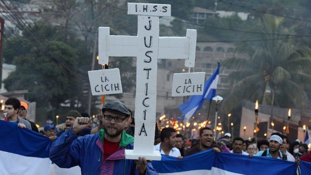 Protesta en Honduras