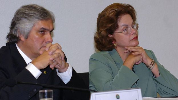 Dilma Rousseff e Delcídio Amaral em 2008