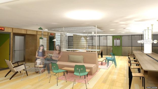 Artist's impression of new offices