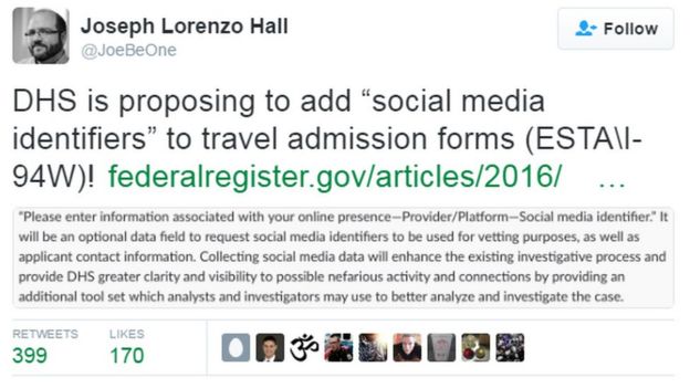 Joseph Lorenzo Hall tweet
