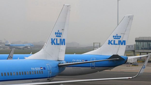 KLM plane