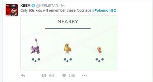 Tuit sobre actualización de Pokémon Go