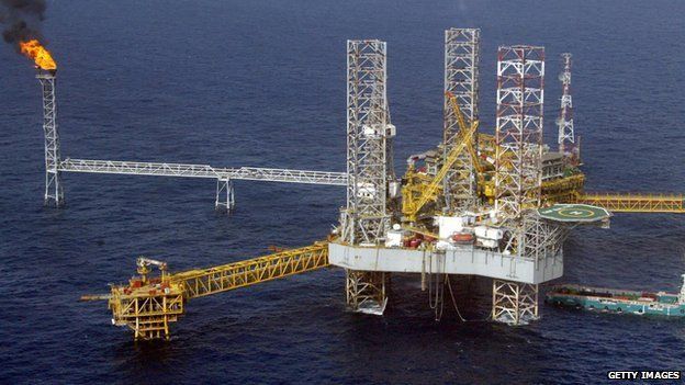 Oil platform off the Nigerian coast