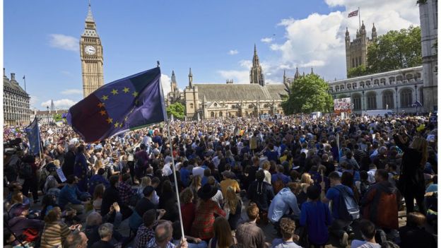 Демонстрация у Вестминстера