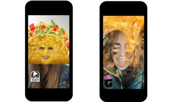 Snapchat sponsored lenses