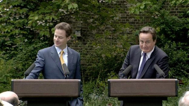 Nick Clegg and David Cameron