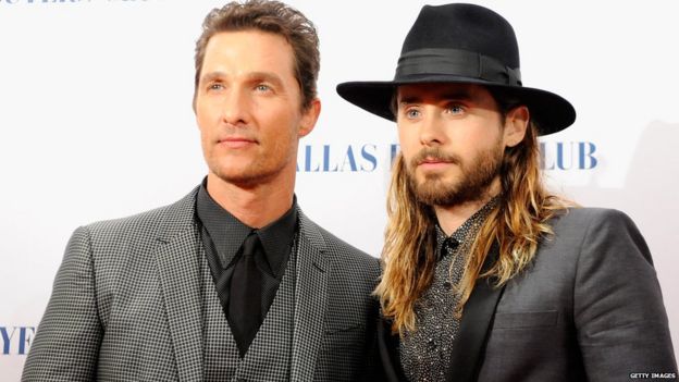 The Dallas Buyers' Club stars Matthew McConaughey and Jared Leto