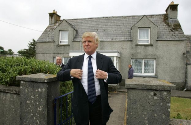 Donald Trump on a visit to Scotland in 2008