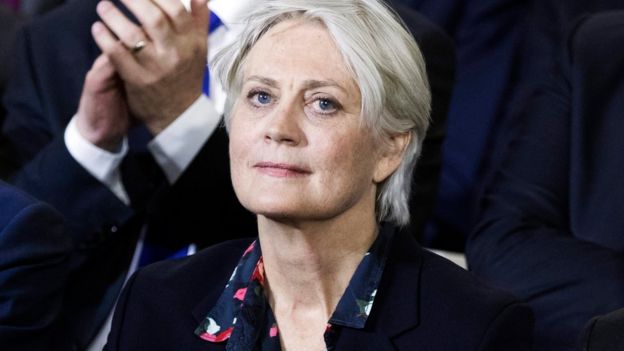 Penelope Fillon, wife of former French Prime Minister and Les Republicains political party candidate for the 2017 presidential election Francois Fillon