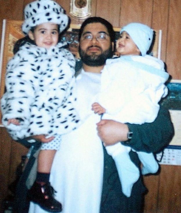 Shaker Aamer with two of his children