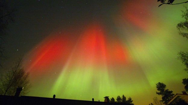 Aurora boreal en Finlandia en 2003
