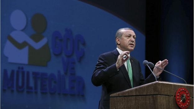 الرئيس التركي رجب طيب إردوغان