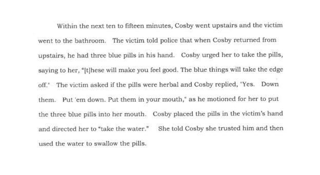 Cosby instructed Constand to take blue pills he called herbal