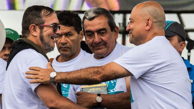 Timochenko con Lozada