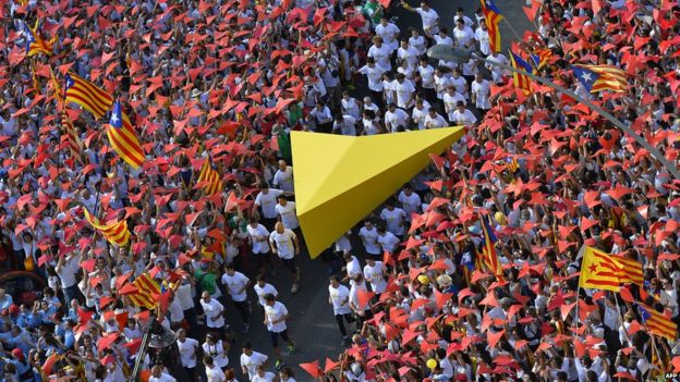 National Day march in Barcelona, 11 September