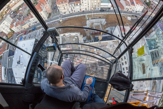 'The crane pilot' by Bastien/Photocrowd.com