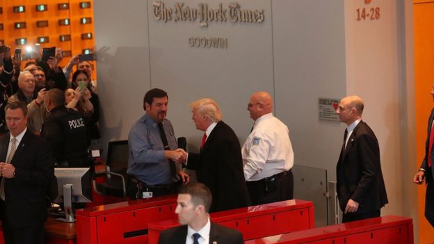 Trump akiwa New York Times