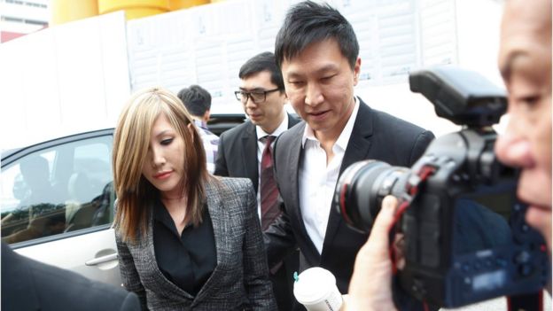 City Harvest Church pastor Kong Hee and his wife arrive at the state court in Singapore on 21 October