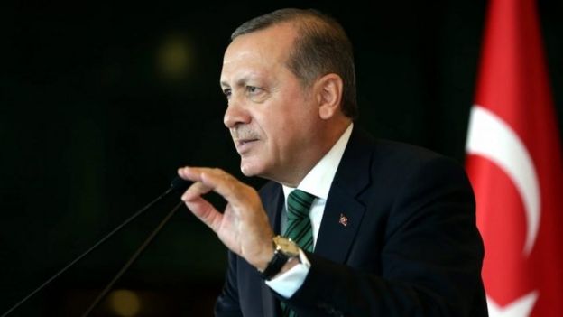 Turkish President Recep Tayyip Erdogan in Ankara. Photo: 17 February 2016