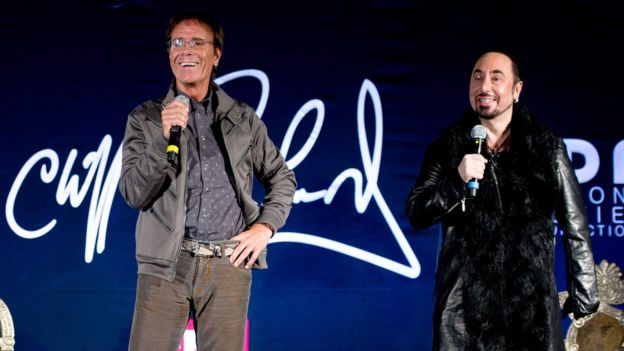 Cliff Richard and David Gest