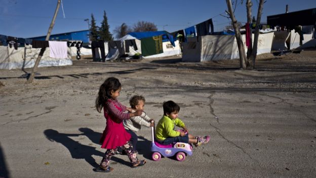کودکان پناهجو در آتن