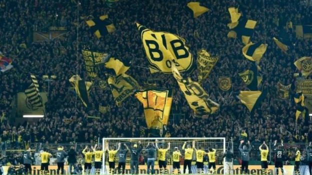 Mashabiki wa klabu ya Borussia Dortmund