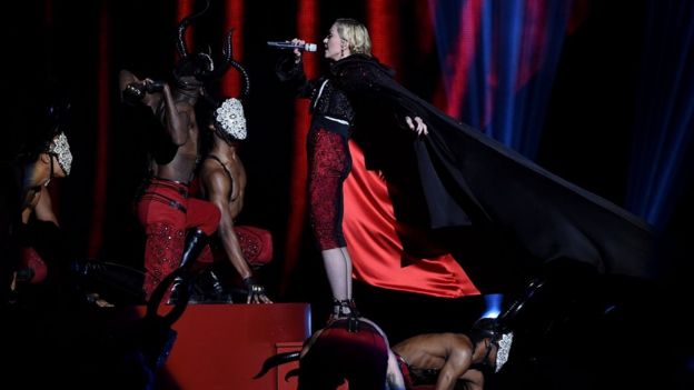 Madonna at the 2015 Brit Awards