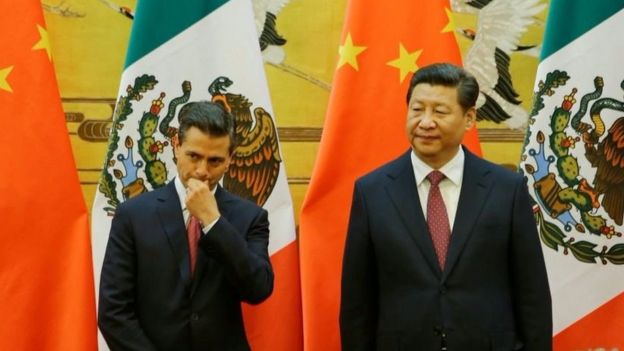 Los presidentes Enrique Peña, de México, y de China, Xi Jinping. Los países estaban distanciados.