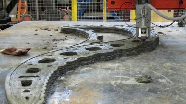 Loughborough University's 3D printing concrete machine