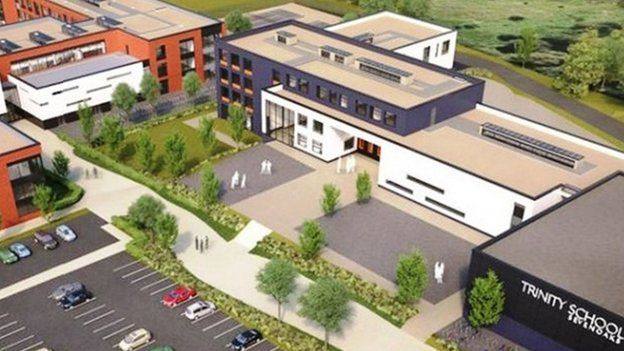 artists' impression of new school