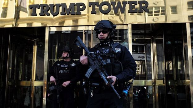 security outside Trump Tower