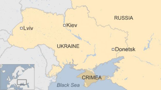 Ukraine Crimea map
