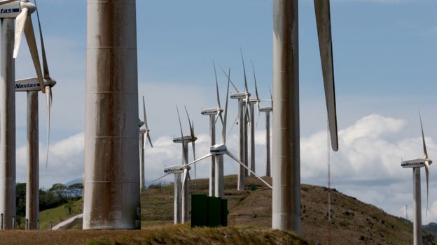 Molinos para generar energía eólica