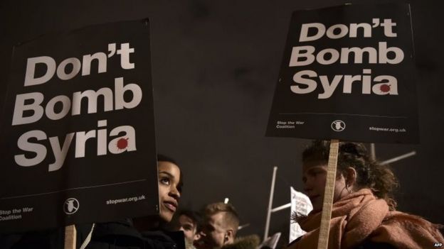 Anti-war protesters in London