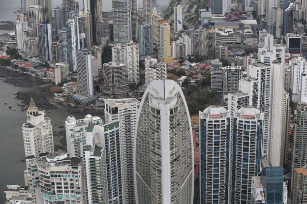 Part of the Panama City skyline is seen as revelations about the law firm Mossack Fonseca ^ Co continue to play out around the world on April 7, 2016 in Panama City, Panama