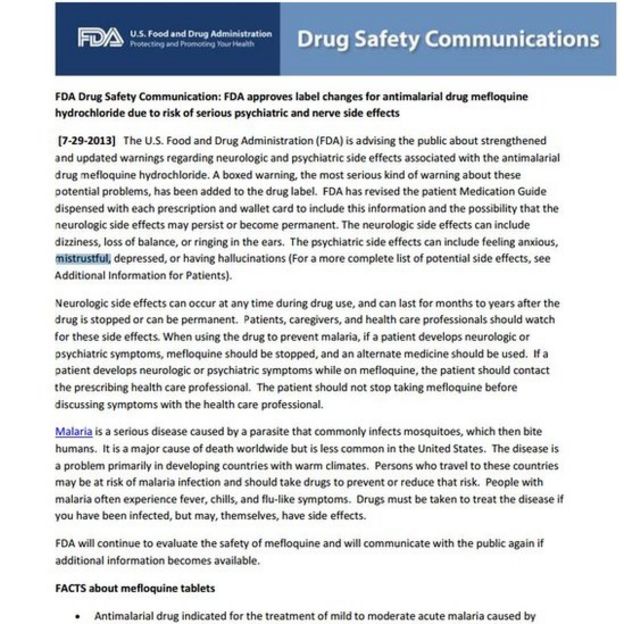 FDA advertencia