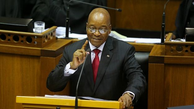 President Jacob Zuma delivers State Of the Nation Address( on February 9, 2017