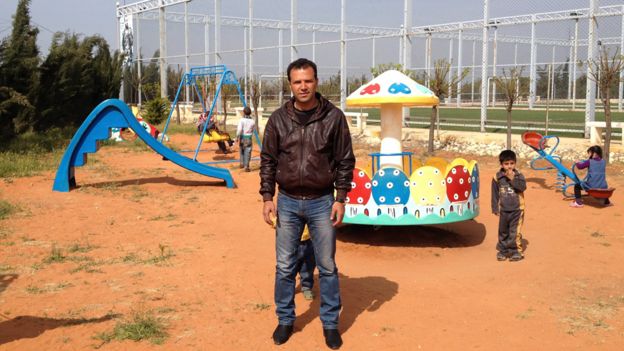 Raed al-Najjar in Marea by the sports ground
