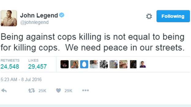 John Legend tweeted: 