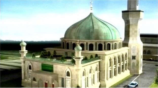 CGI of new proposed mosque