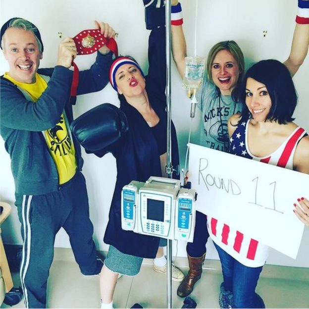 Karen Walsh recordando a Rocky Balboa.