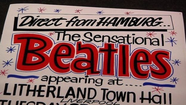 Tony Booth poster advertising the Beatles