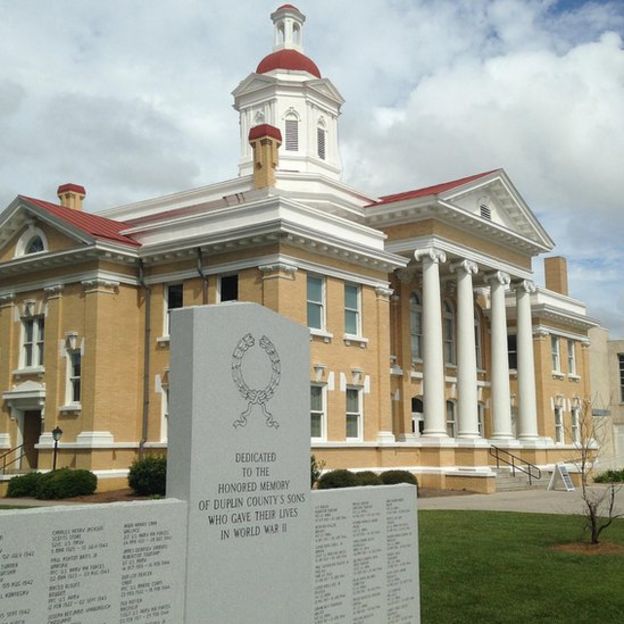 La corte de la localidad de Kenansville, en Carolina del Norte.