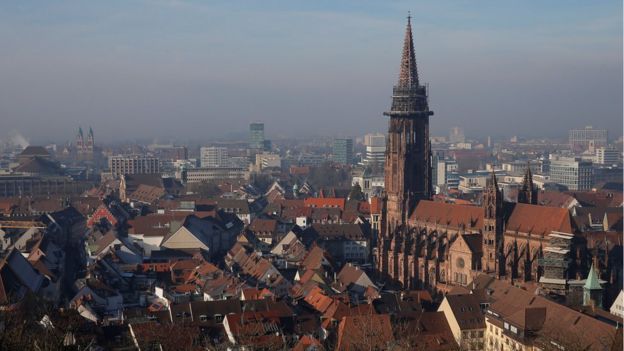 Foto aérea de Freiburg