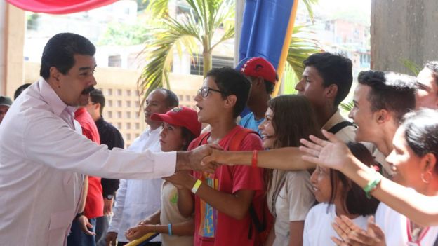 El presidente Nicolás Maduro