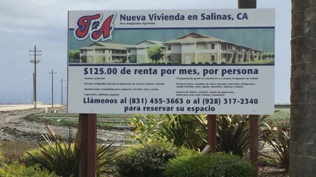 Anuncio de alquiler en Salinas, California
