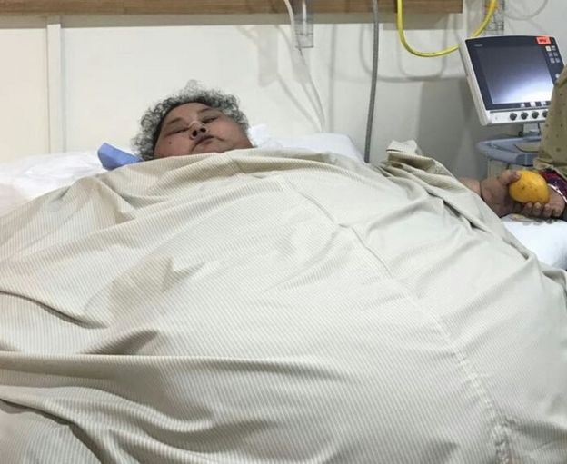 Abd El Aty no hospital, 100 quilos mais pesada