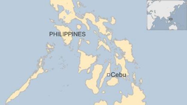 Map of Cebu, Philippines