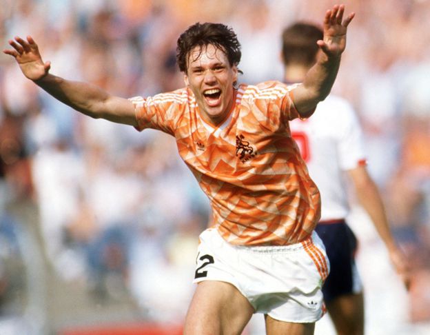 Marco van Basten con Holanda en 1988
