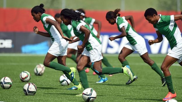 Nigeria's women football players - June 2015